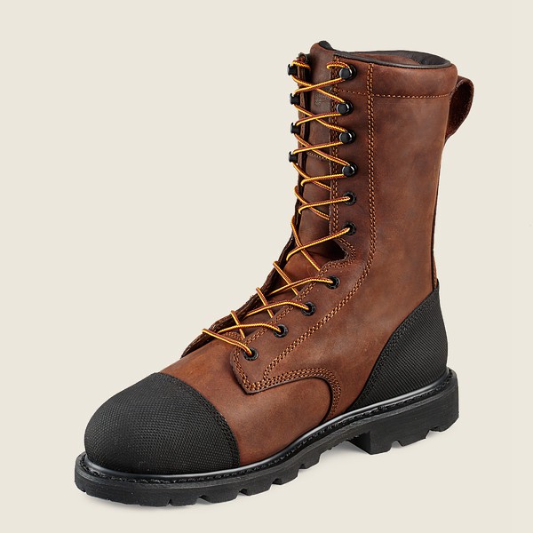 Red Wing Safety Boots Mens Brown/Black - Truwelt - 10-inch Insulated Waterproof Toe Metguard - 45902